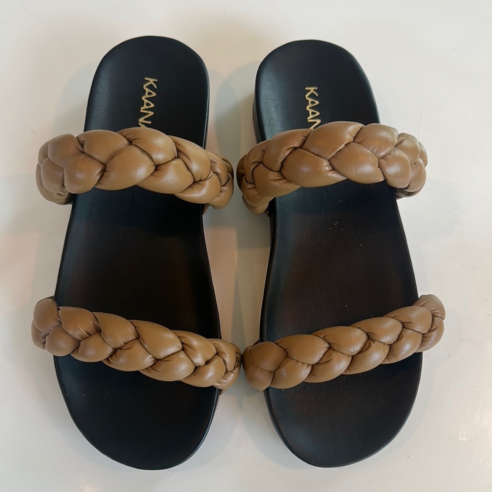 Kaanas Coco Braid Strap Sandals Size 8 NEW